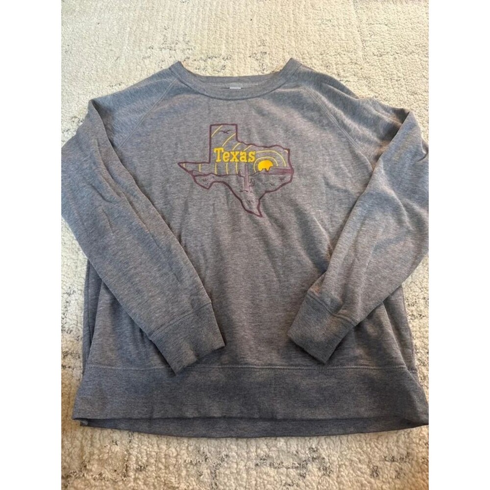 Old Navy Texas southwest theme Henley sweater